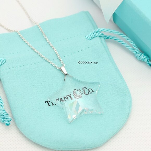 LIKE NEW, RARE AUTHENTIC Tiffany & Co. Rock Crystal Star Necklace - Picture 6 of 6